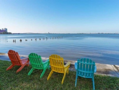 Bays Bluff Condos in Downtown Sarasota, FL. - Chairs by the Bay