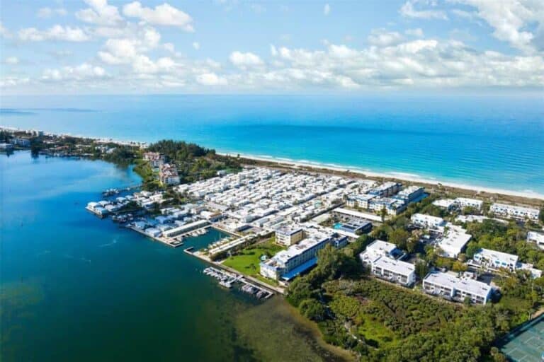 Beach Harbor Club Condos in Longboat Key, FL. - Aerial