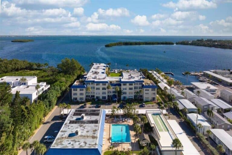 Beach Harbor Club Condos in Longboat Key, FL. - Aerial