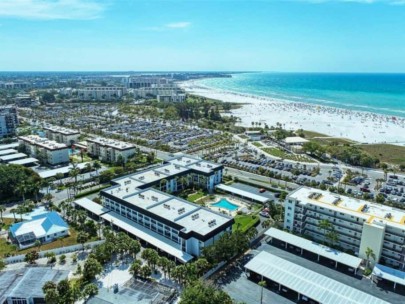 Beachway Condos in Siesta Key, FL. - Aerial