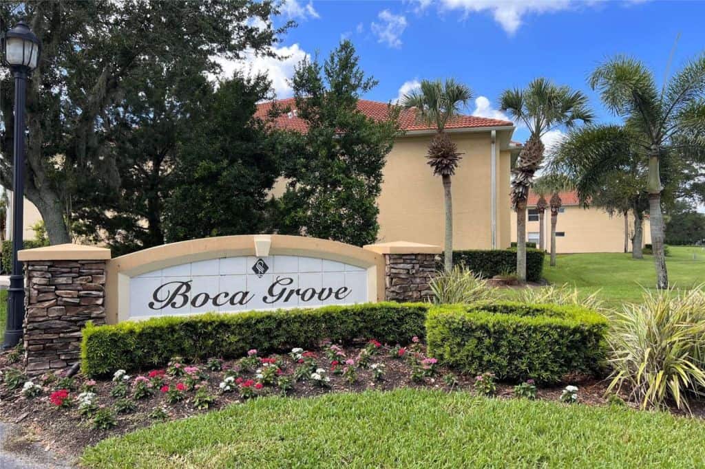 Boca Grove Condos in Lakewood Ranch, FL. - Entrance Sign