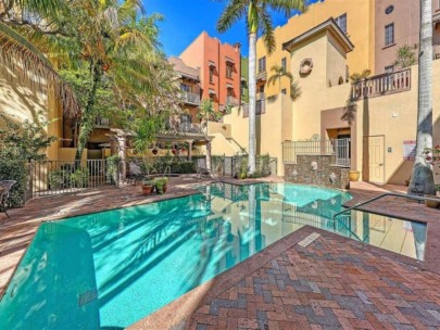 Burns Court Villas in Downtown Sarasota, FL. - Pool & Courtyard