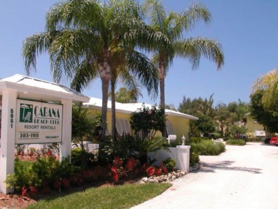 Cabana Beach Club Condos in Longboat Key, FL. - Entrance Sign