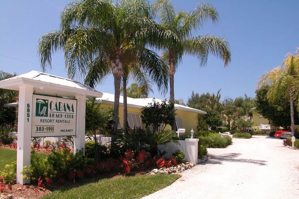 Cabana Beach Club Condos in Longboat Key, FL. - Entrance Sign