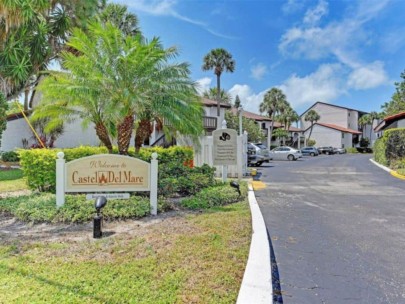 Castel Del Mare Condos in Sarasota, FL. - Entrance Sign