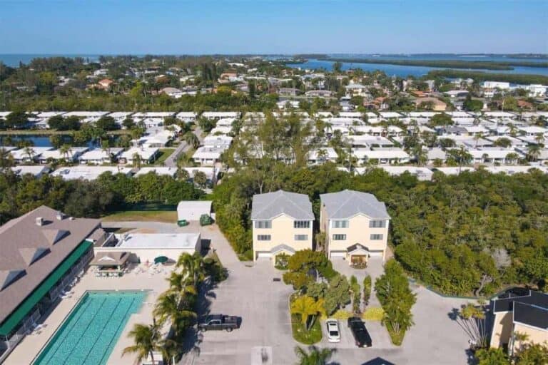 Cedars East Condos in Longboat Key, FL. - Aerial