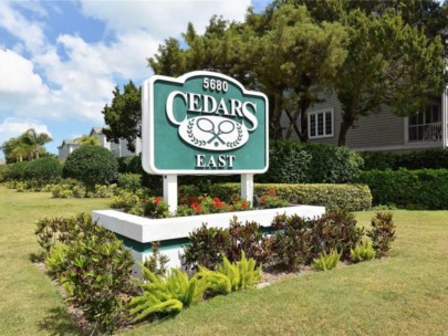 Cedars East Condos in Longboat Key, FL. - Entrance Sign