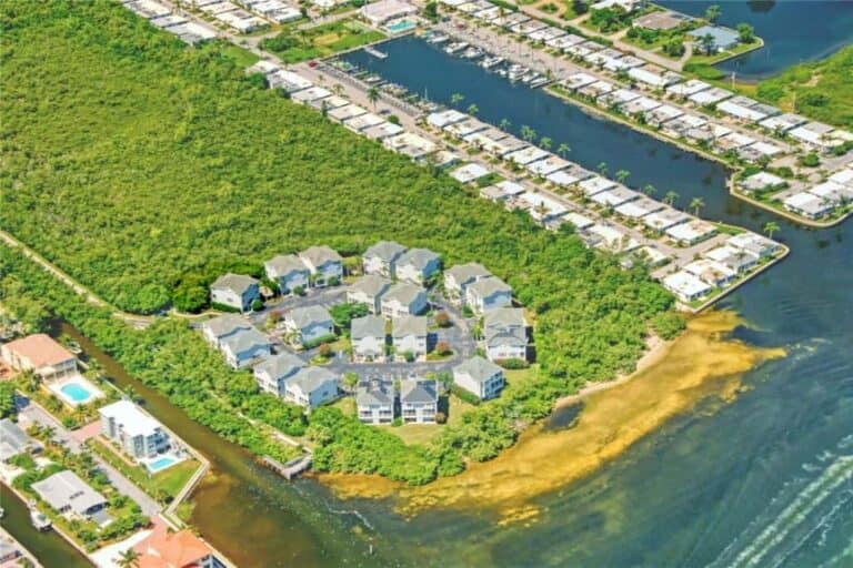 Cedars East Condos in Longboat Key, FL. - Aerial of Bayside