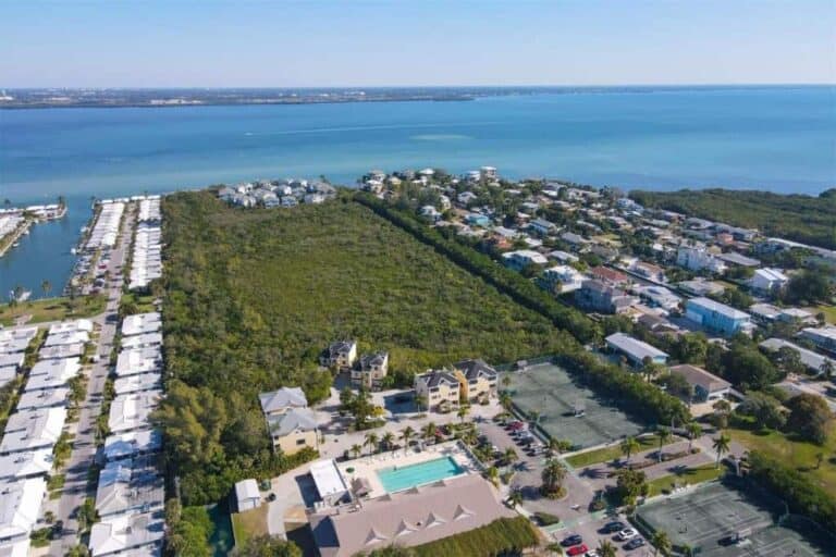 Cedars East Condos in Longboat Key, FL. - Aerial