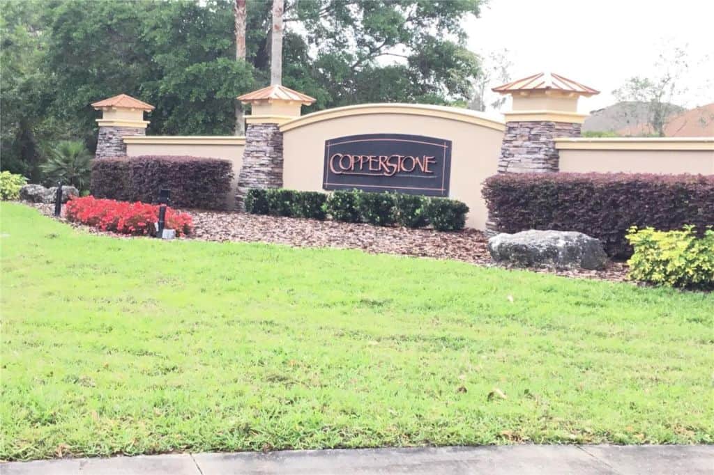 Copperstone Townhomes in Parrish, FL. - Entrance Sign