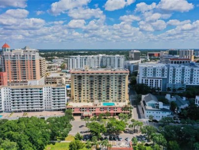 The 101 Condominium in Downtown Sarasota, FL. - Building Aerial