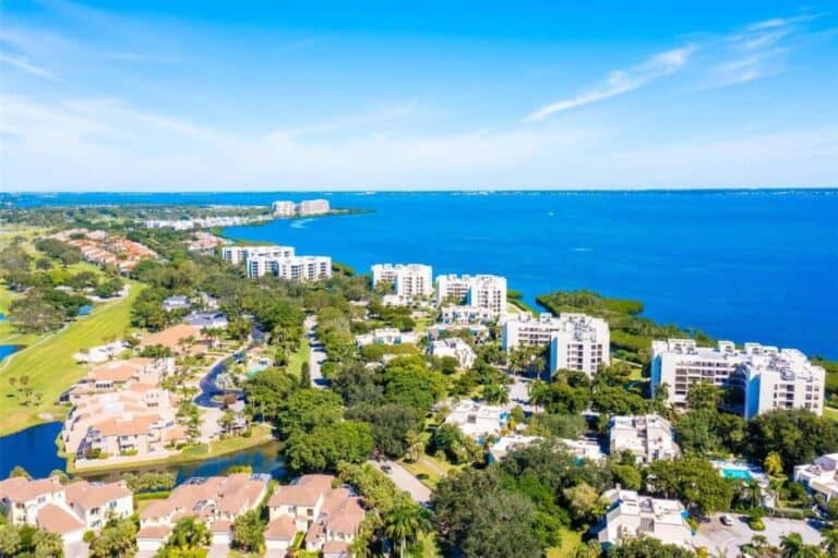 Fairway Bay Condos in Longboat Key, FL. - Aerial