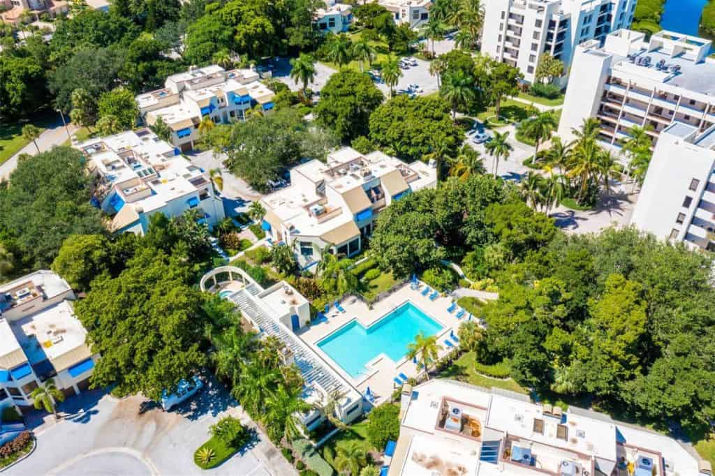 Fairway Bay Condos in Longboat Key, FL. - Aerial