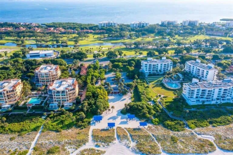 Fairway Bay Condos in Longboat Key, FL. - Aerial