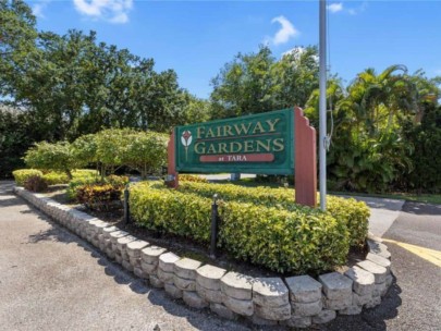 Fairway Gardens Condos For Sale in Bradenton, FL. - Entrance Sign