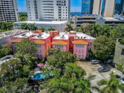 Frances Carlton Condos in Downtown Sarasota, FL. - Aerial