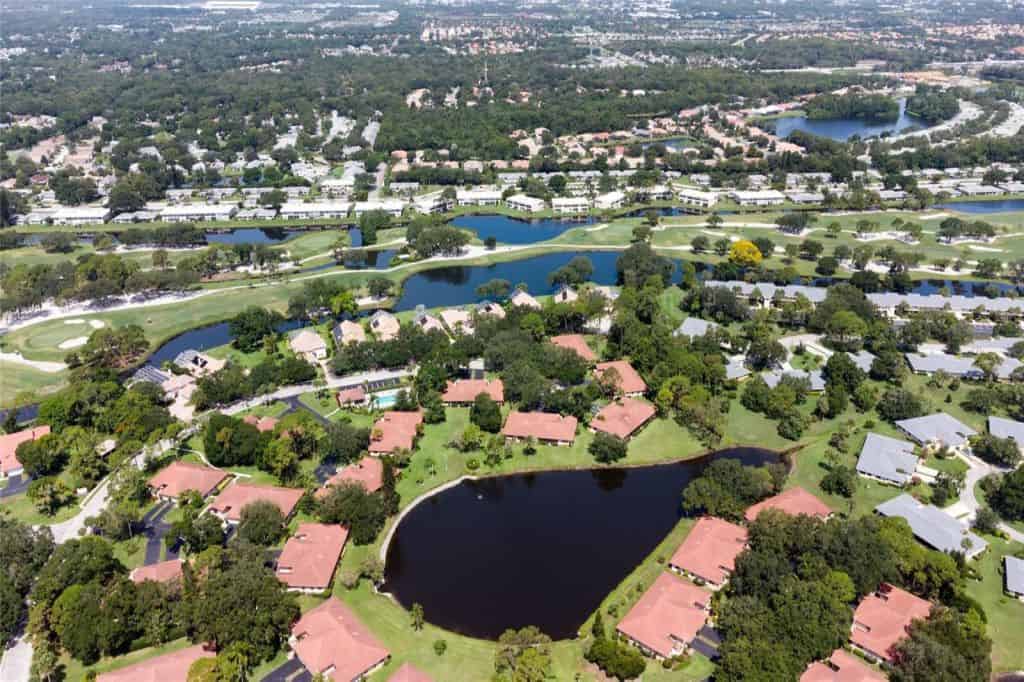 Golf Pointe Condos in Palm Aire Sarasota, FL. - Aerial