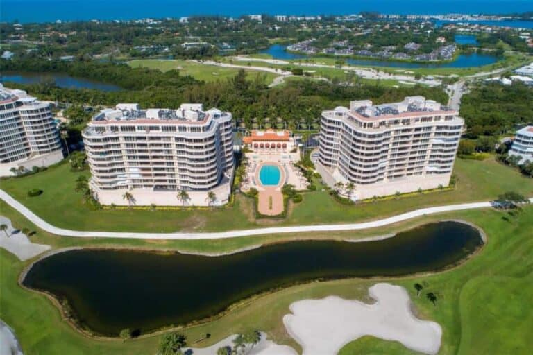 Grand Bay Condos in Longboat Key, FL. - Grounds Aerial