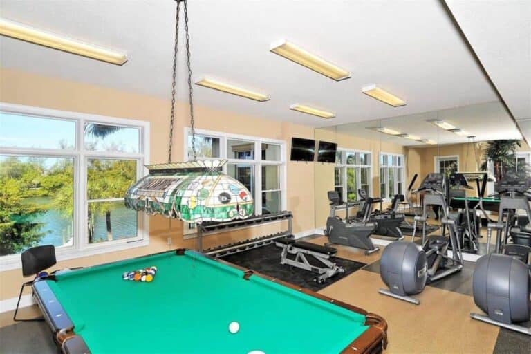 Grand Mariner Condos in Longboat Key, FL. - Billards Table and Fitness Equipment
