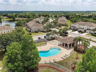 Greenbrook Walk Condos in Lakewood Ranch FL. - Pool Aerial