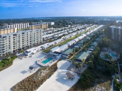 Gulf Haven Condos in Siesta Key, FL. - Aerial