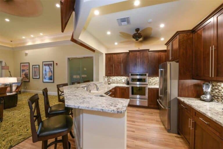 Hidden Bay Condos in Osprey FL. - Clubroom Kitchen