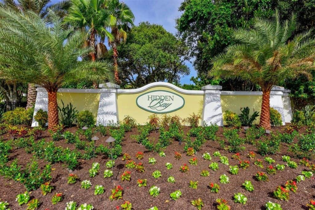 Hidden Bay Condos in Osprey FL. - Entrance Sign