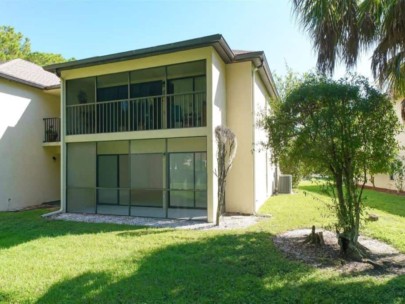 The Hollows Condos in Palm Aire - Sarasota, FL. - Back Yard of Condos