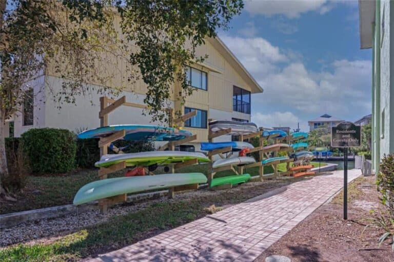 Inlet Condos in Siesta Key, FL. - Kayak Storage