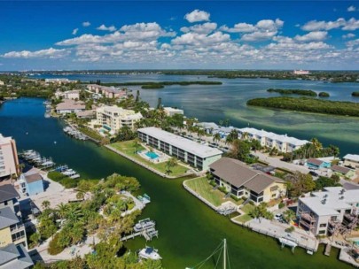 Inlet Condos in Siesta Key, FL. - Canal Aerial