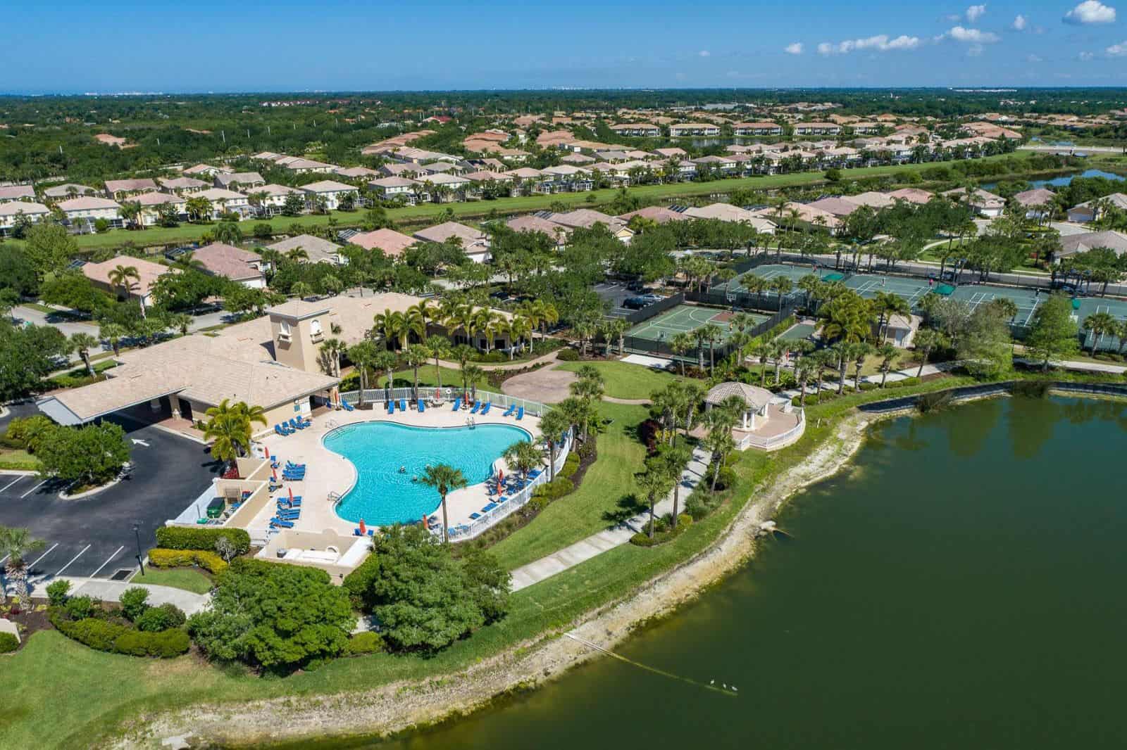 Isles of Sarasota in Palmer Ranch Sarasota, FL. - Amenity Center Aerial