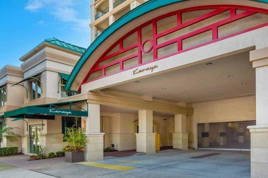 Kanaya Condos in Downtown Sarasota, FL. - Entrance
