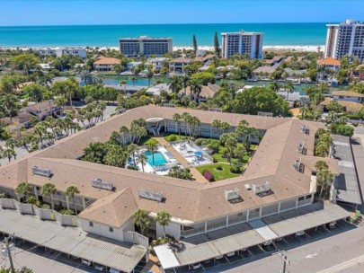 Kingston Arms Condos in Lido Key Sarasota, FL. - Aerial