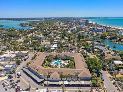 Kingston Arms Condos in Lido Key Sarasota, FL. - Aerial