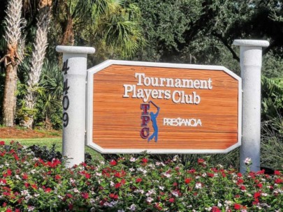 Prestancia Tournament Players Tournament La Vista Condos in Palmer Ranch Sarasota, FL. - Tournament Players Club Sign