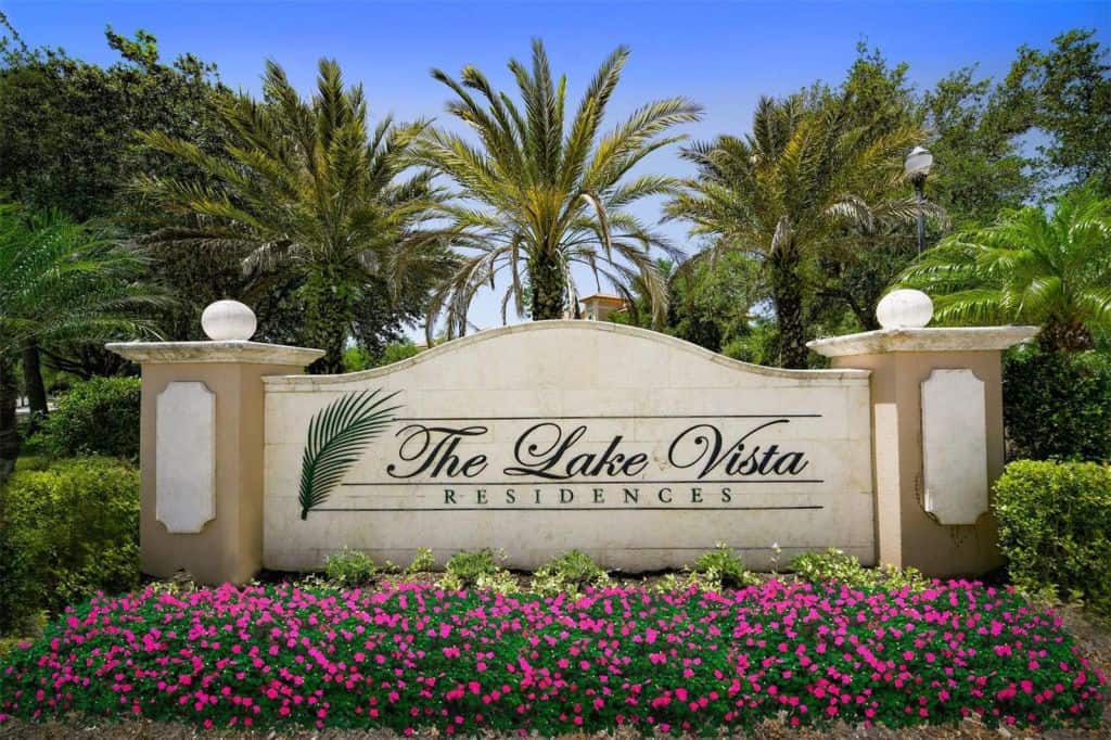 Lake Vista Residences Condos in Lakewood Ranch, FL. - Entrance Sign