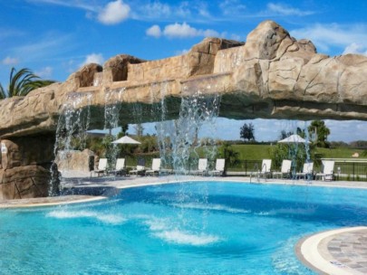 Lakewood National in Lakewood Ranch, FL. - Pool and Waterfall