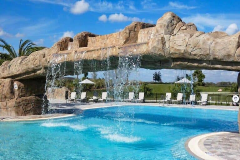 Lakewood National in Lakewood Ranch, FL. - Pool and Waterfall