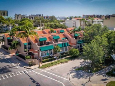 Library Mews Condos in Downtown Sarasota, FL. - Aerial View