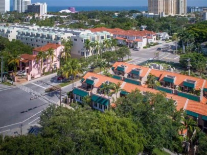 Library Mews Condos in Downtown Sarasota, FL. - Aerial