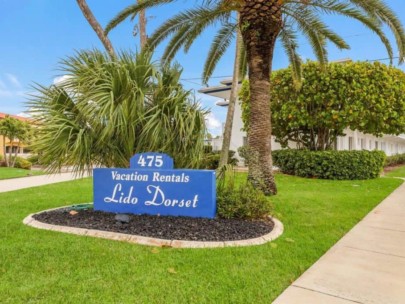 Lido Dorset Condos in Lido Key Sarasota, FL. - Entrance Sign