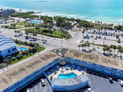 Lido Dorset Condos in Lido Key Sarasota, FL. - Aerial