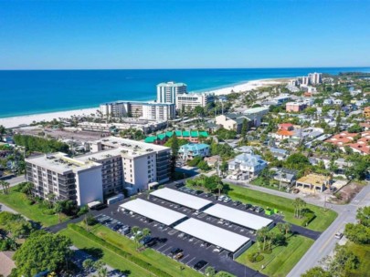 Lido Towers Condos in Lido Key Sarasota, FL. - Aerial