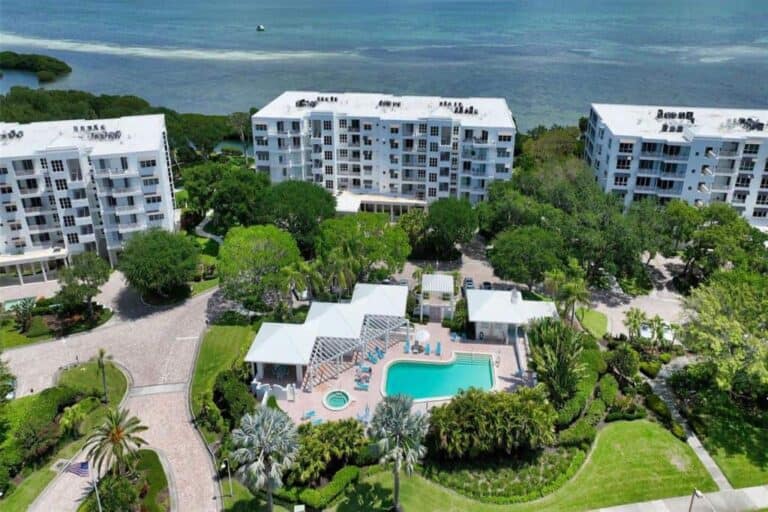 Marina Bay Condos in Longboat Key, FL. - Aerial