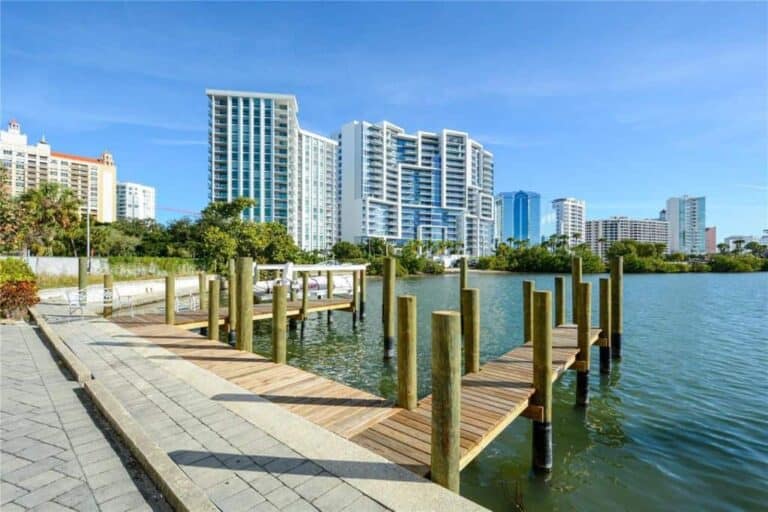 Marina View Condos in Downtown Sarasota, FL. - Dock