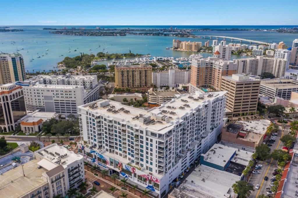 Mark Sarasota Condos in Downtown Sarasota, FL. - Building Aerial