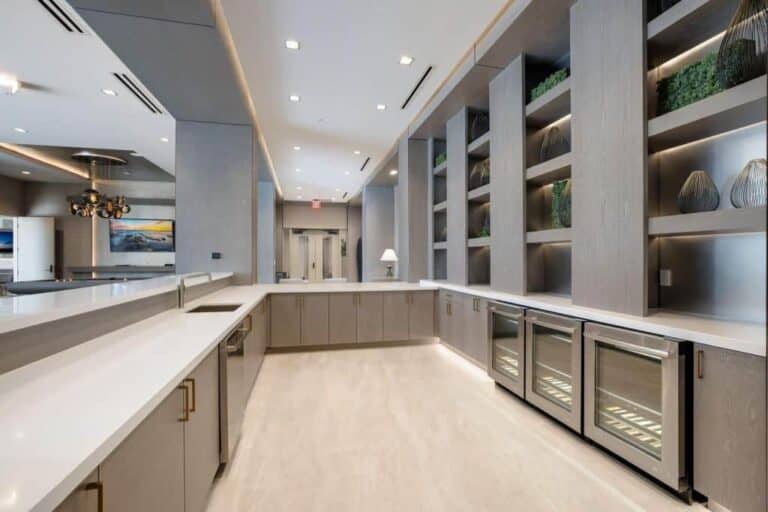 Mark Sarasota Condos in Downtown Sarasota, FL. - Clubroom Kitchen