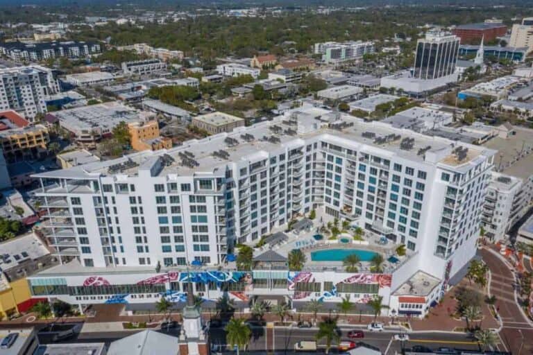 Mark Sarasota Condos in Downtown Sarasota, FL. - Building Aerial