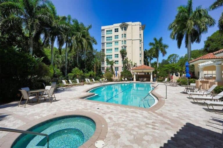 Meridian at The Oaks Condos in Osprey, FL. - Pool