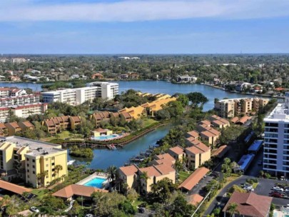 Midnight Cove Condos in Siesta Key, FL. - Aerial